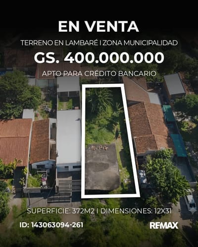 VENDO TERRENO EN LAMBARE Z MUNICIPLALIDAD 