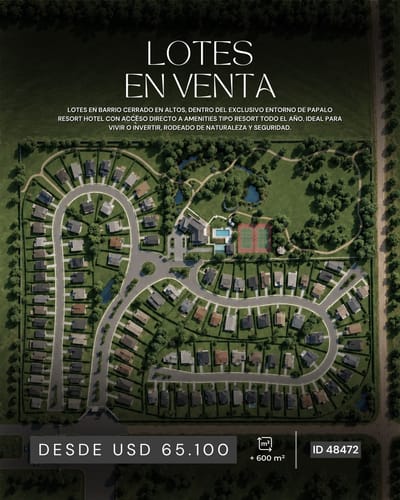 VENDO LOTES EN LAS CUMBRES – PAPALO RESORT