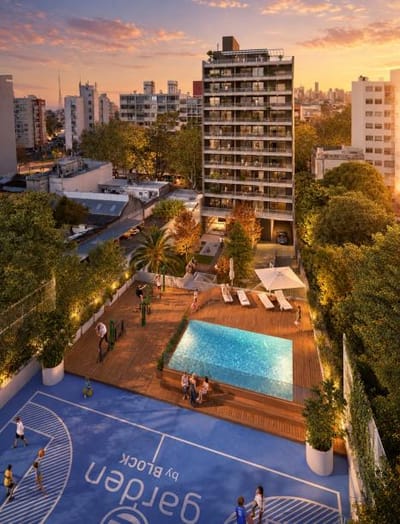 Venta apartamento 1 dormitorio en GARDEN by Block - La Blanqueada
