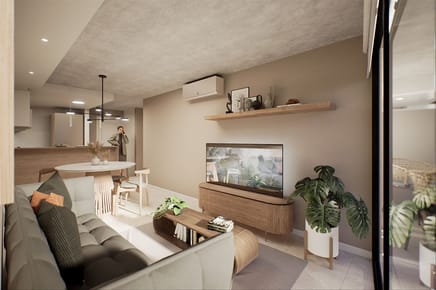 Apartamento de 2 dormitorios en La Blanqueada