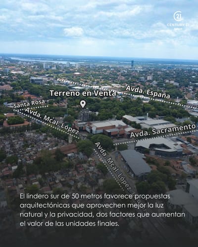 Terreno sobre Avenida Médicos del Chaco