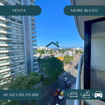 Venta Con Renta En More Buceo. 1 Dormitorio, 1 Baño, Terraza,  con garaje opcional no incluido en el precio. Amenities increíbles.