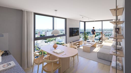 Venta de apartamento de dos dormitorios a estrenar en La blanqueada