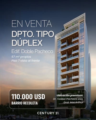 Departamento Tipo Duplex 1 Dormitorio Con Cochera Edificio Doble Pacheco
