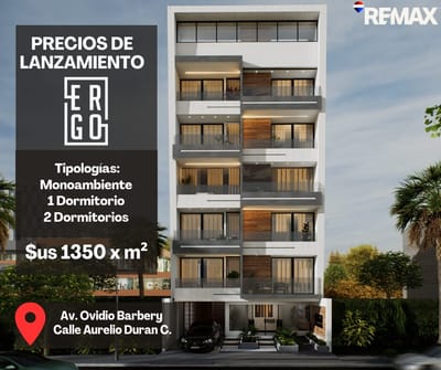 DEPARTAMENTO EN PRE - VENTA EDIFICIO ERGO