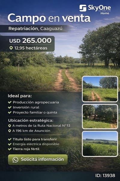 CAMPO EN VENTA
