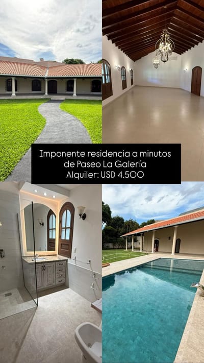 Imponente residencia a minutos de Paseo La Galería