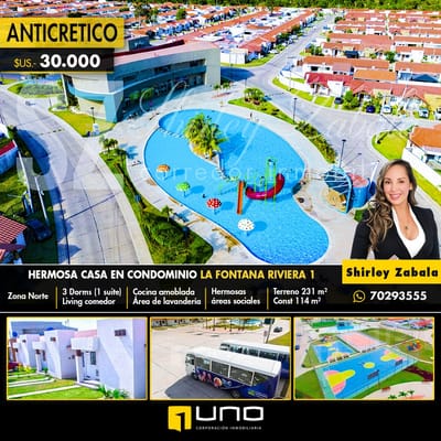 ANTICRETICO CONDOMINIO LA FONTANA RIVIERA 1