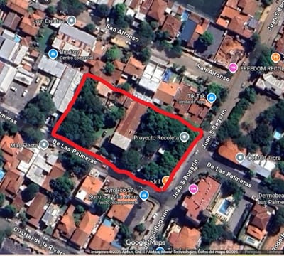 EN VENTA TERRENO 3.798 M2 PARA DESARROLLO  BARRIO RECOLETA