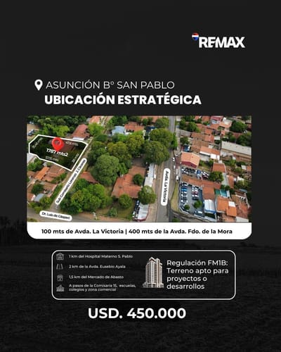 TERRENO EN SAN PABLO ASUNCION