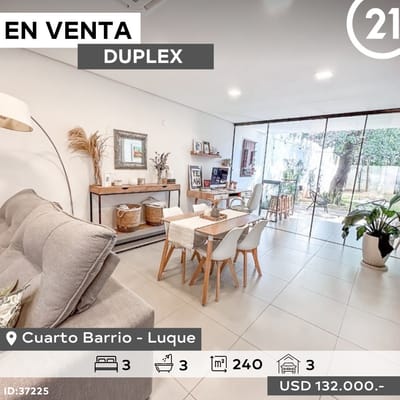Vendo Hermoso Duplex En 4to Barrio Luque