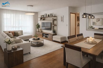Venta Lindo Departamento Flat – SURCO Límite con Miraflores | Urb. Aurora    