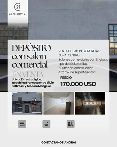 Salón comercial en venta en Barrio Ciudad Nueva, Asunción, 432,76 m² con patio