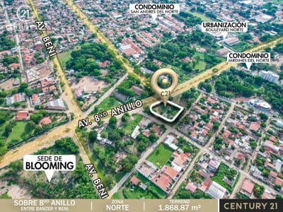 TERRENO EN VENTA, 8VO ANILLO 
