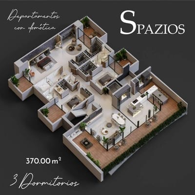 3 suits,  Condominio spazios, (tc: paralelo)