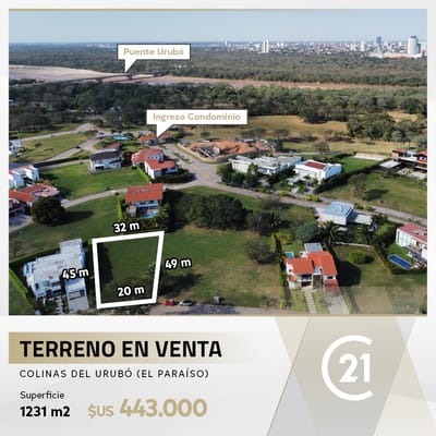 Terreno en venta Colinas del Urubó Sector Paraíso 