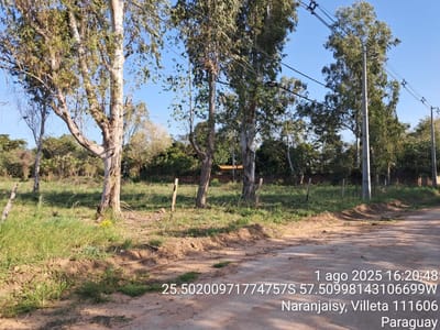 EN VENTA: LOTE EN ESQUINA DE 4.300 M2 EN VILLETA