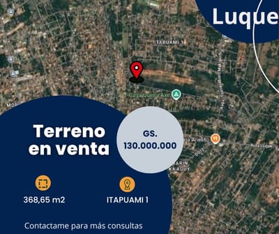 TERRENO EN VENTA EN ITAPUAMI 1 - LUQUE 