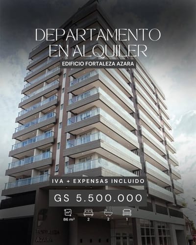 EN ALQUILER DEPTO DE 2 HAB. SEMI AMOBLADO EN FORTALEZA AZARA