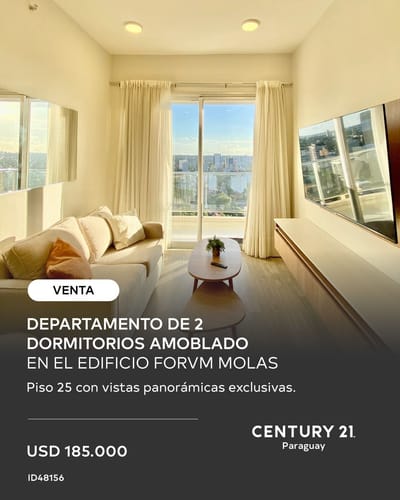 EN VENTA EXCLUSIVO DEPARTAMENTO AMOBLADO