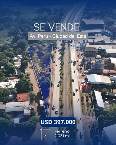 VENDO 5 TERRENOS EN ZONA ESTRATEGICA EN CIUDAD DEL ESTE