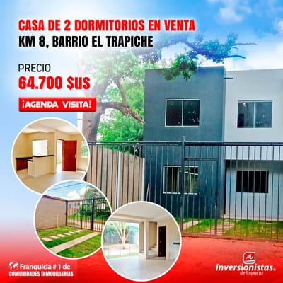 CASA EN VENTA DE DOS PISOS CON AMPLIO PATIO