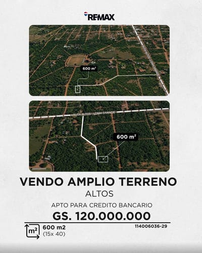 TERRENO EN VENTA | ALTOS, CORDILLERA