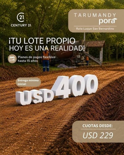Vendo Terreno en Tarumandy - Luque Barrio Cerrado