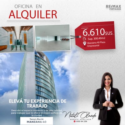 Oficina en Alquiler Manzana 40