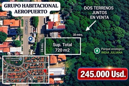 2 Terrenos Juntos Grupo Habitacional Aeropuerto