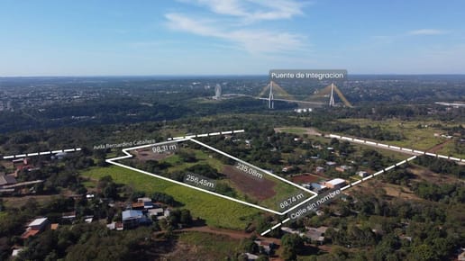 vendo terreno de casi 3 hectareas en Presidente Franco zona puente I