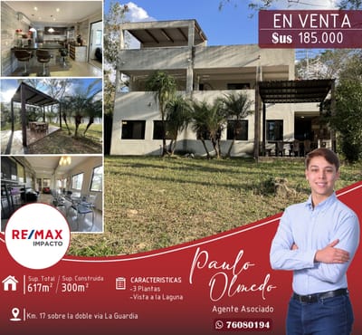 Linda Casa en Venta Av. Doble Vía La Guardia Condominio Laguna Azul