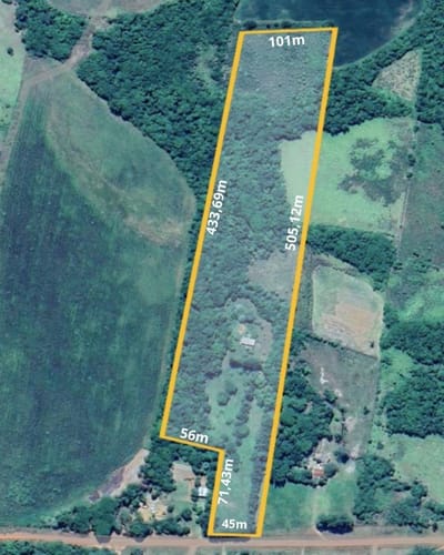 Vendo 4.6 hectareas en Minga Guazu Alto Parana