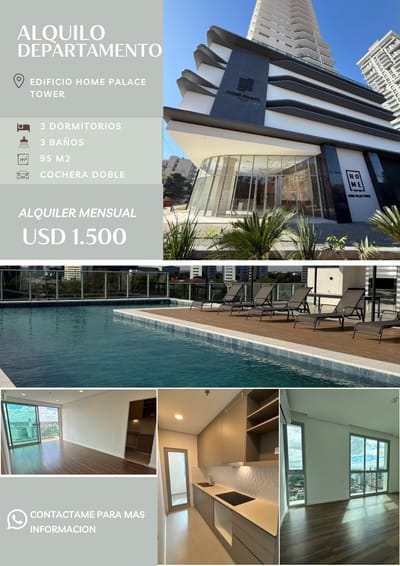 Departamento en Alquiler | Home Palace Tower 