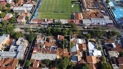 Vendo terreno sobre quinta avenida en el Barrio Obrero de Asunción