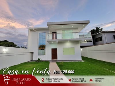 CASA EN VENTA DE 4 DORMTORIOS ZONA SUR