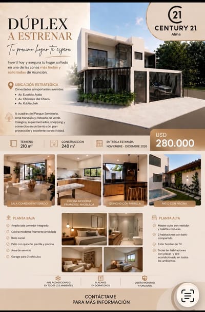 EN VENTA HERMOSO DUPLEX EN MBURICAO