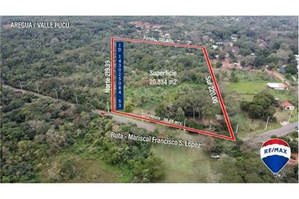 Terreno-Venta-Mcal. Francisco Solano Lopez, Valle Pucú, Aregua, Central