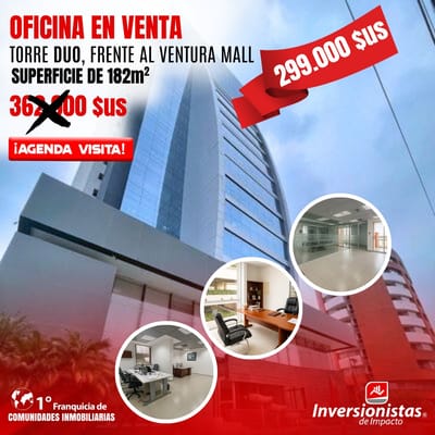 OFICINA PREMIUM EN VENTA – TORRE DUO