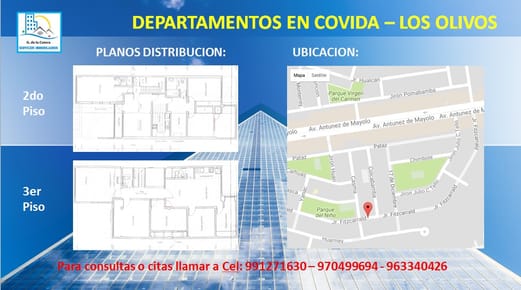 Departamento en COVIDA  - Los Olivos