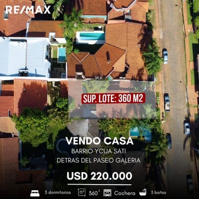 Vendo terreno barrio ycua sati 
