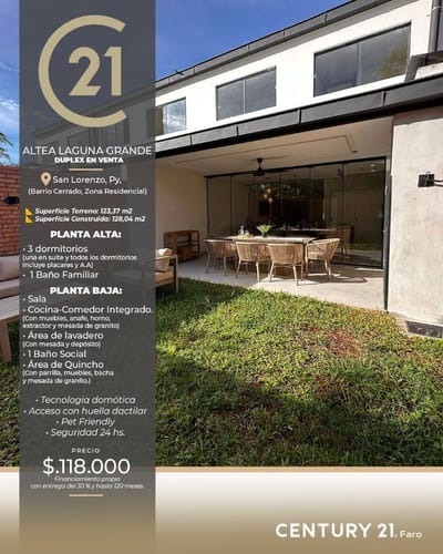 VENDO DUPLEX EN CONDOMINIO A ESTRENAR ZONA LAGUNA GRANDE
