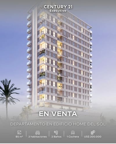 Vendo Departamento de dos dormitorios en el Edif Home del Sol