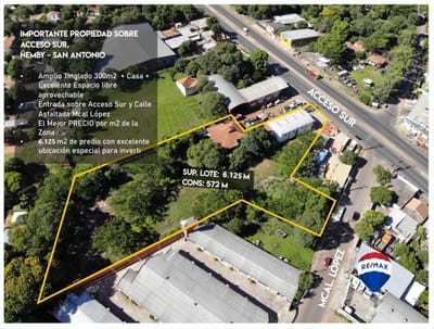 En venta terreno sobre ACCESO SUR, ÑEMBY