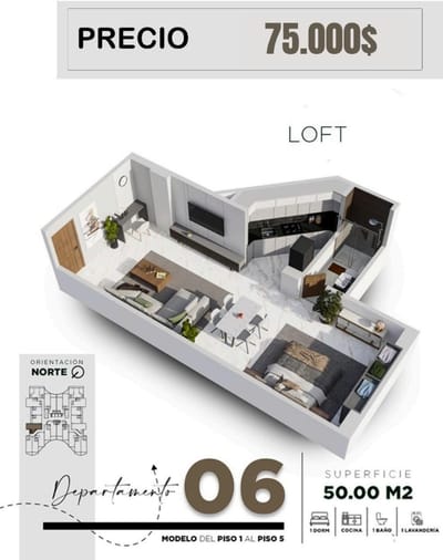 DEPARTAMENTO EN VENTA ZONA NORTE