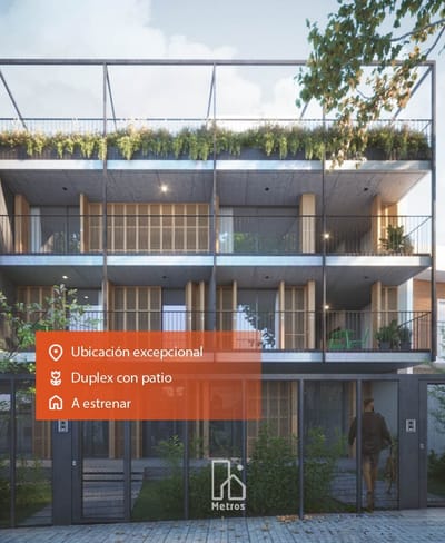 Venta Apartamento Duplex Punta Carretas 1 Dormitorio -¡Gran Patio con Orientación Norte!- Ubicación excepcional