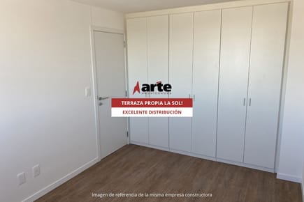 Venta de apartamento de 1 dormitorio con terraza al sol en cordón!