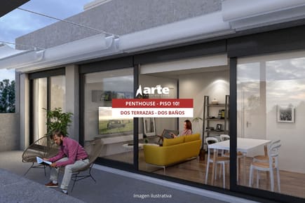 Venta de apartamento penthouse de 3 dormitorios en piso 10, cordón!