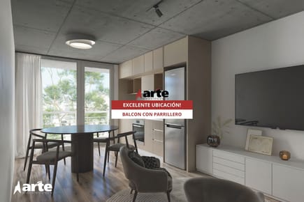 Venta de apartamento de 1 dormitorio con parrillero en Malvin!