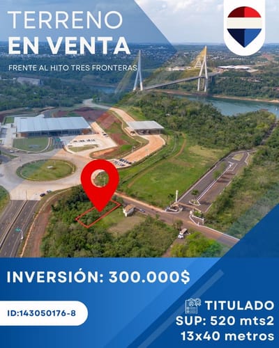 Vendo terreno premiun en presidente franco